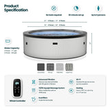 Tahoe Eco Foam 4 or 6 Person Hot Tub with Heater