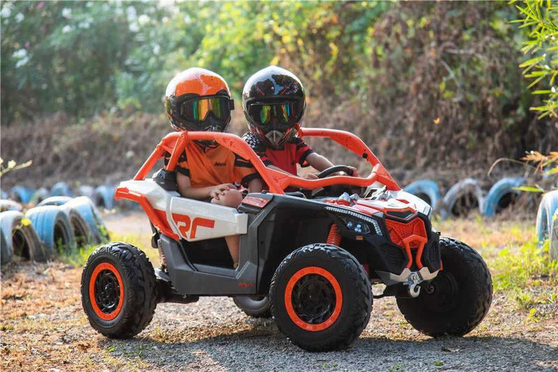 2025 2X24V CAN AM MAVERICK 4X4 2 Seater DELUXE Kids Ride On Car with Remote Control