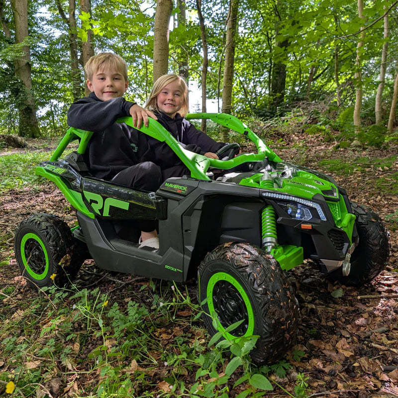2025 2X24V CAN AM MAVERICK 4X4 2 Seater DELUXE Kids Ride On Car with Remote Control