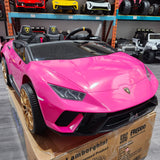 2025 Lamborghini Huracan 24V 2 Seater Kids Ride On Car with Remote