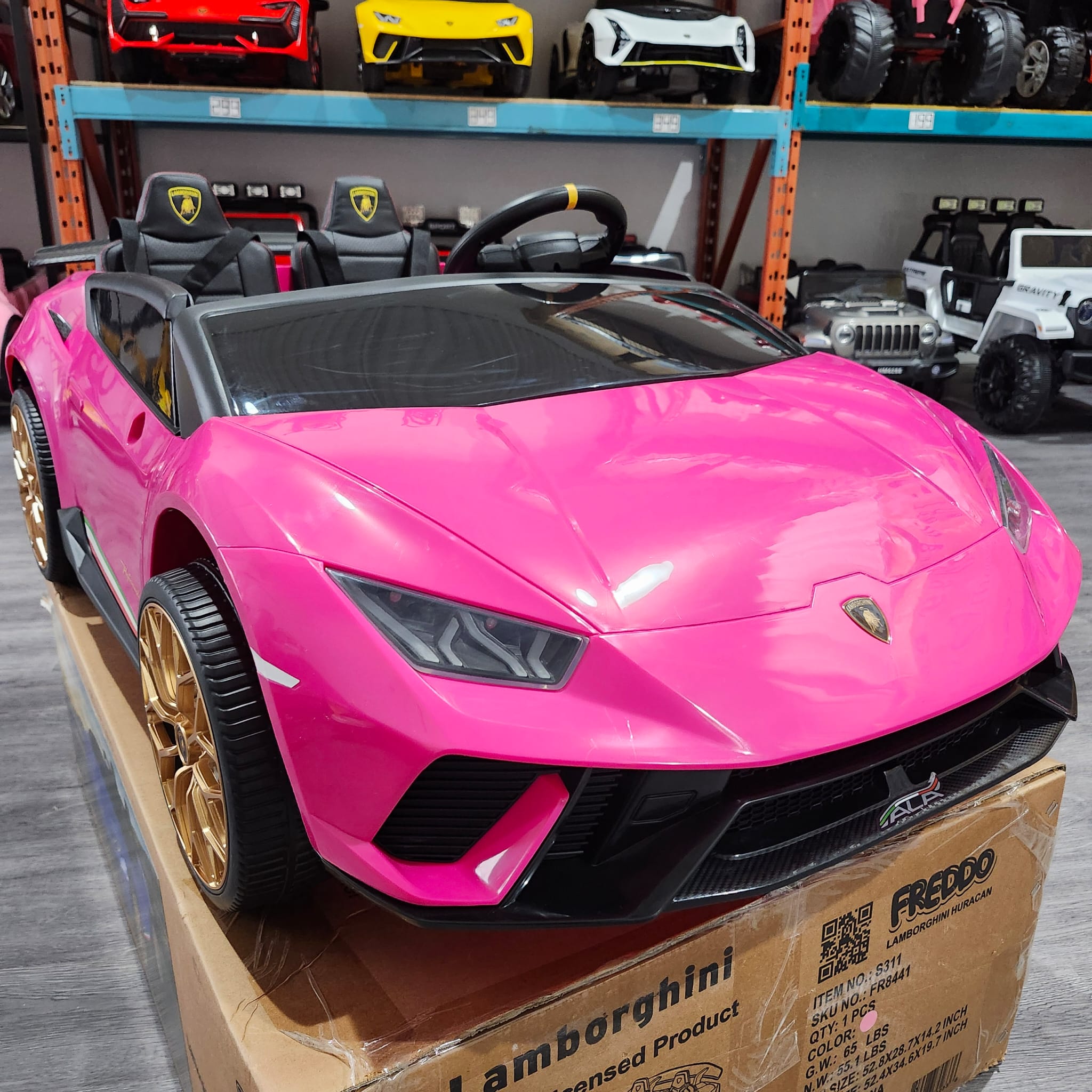 2025 Lamborghini Huracan 24V 2 Seater Kids Ride On Car with Remote