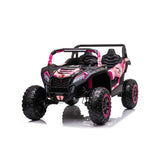 2025 24V DUNE BUGGY DELUXE 2 SEATER KIDS RIDE ON CAR REMOTE CONTROL pink black
