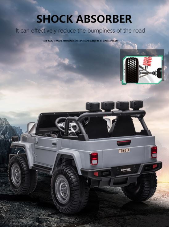 2025 24V Toyota FJ-40 2 Seater Ride On Car with Remote Control