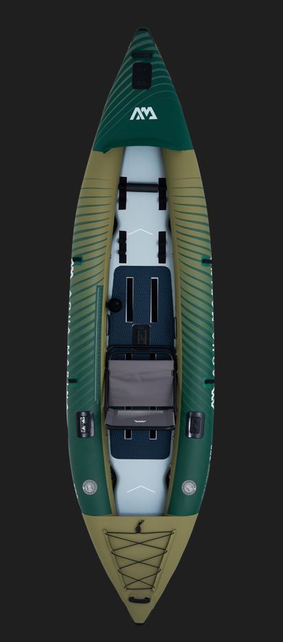 2023 Aqua Marina Caliber-398 Angling Inflatable Kayak (Both 1 or 2 Person) 13'1" GREEN