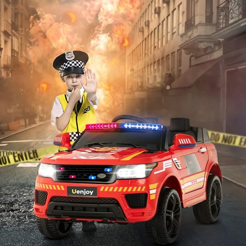 12V Fire Fighter Kids Ride On SUV Truck with Remote Control