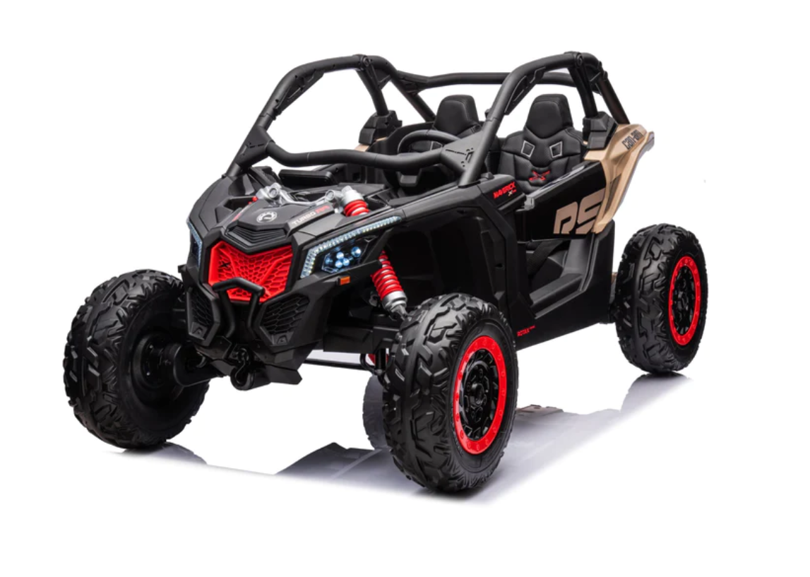 2026 2X24V CAN AM MAVERICK 4X4 2 Seater DELUXE Kids Ride On Car with Remote Control