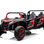 2025 24V 4 SEATER Dune Buggy 4X4 Kids Ride On Car Black red