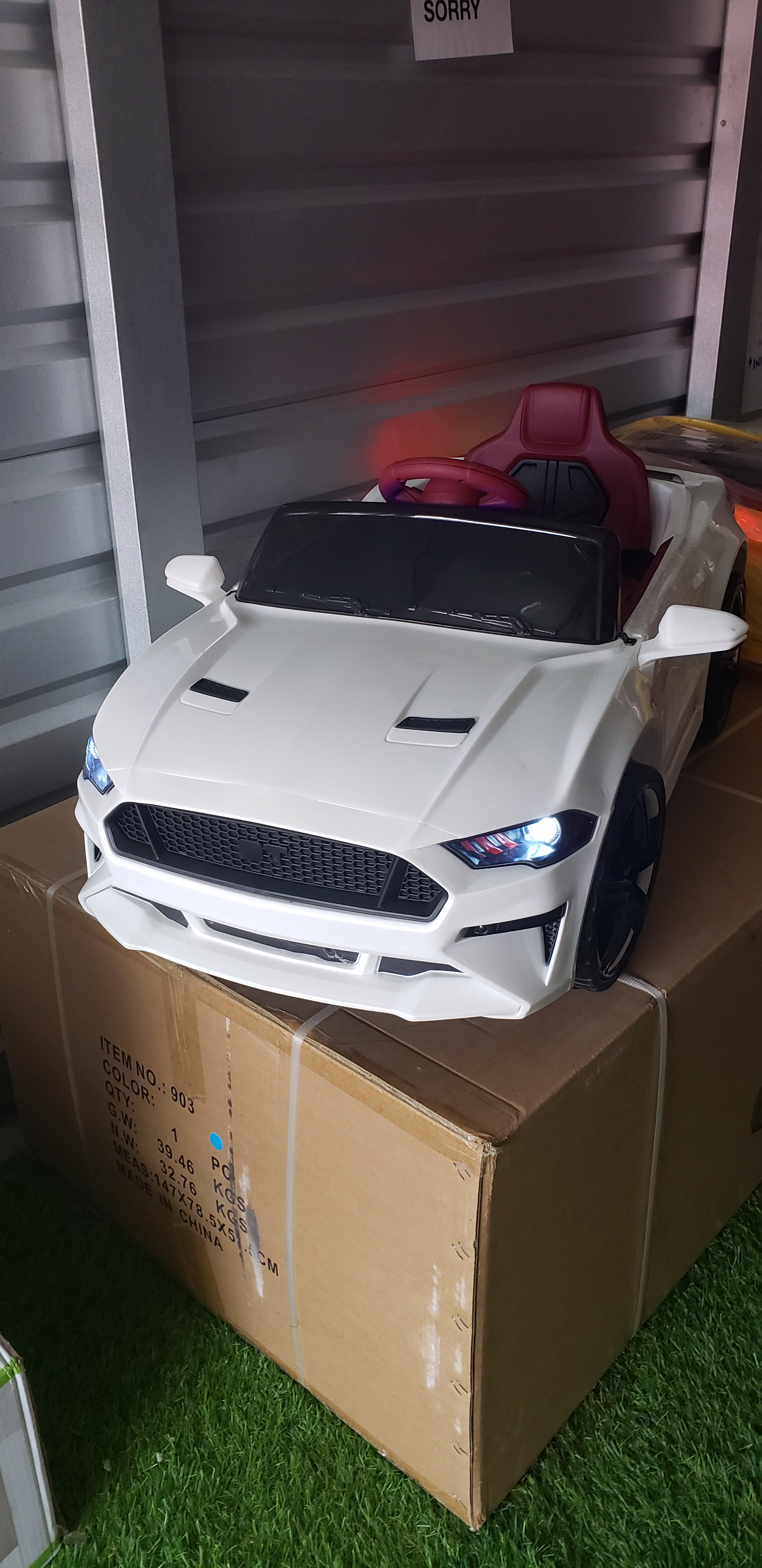 2025 Mustang Style 12V DELUXE Kids Ride On Car With Remote Control