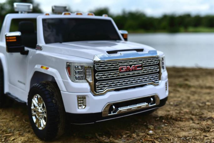 2025 UPGRADED GMC Sierra 24V 2 Seater Kids Ride On Car With Remote