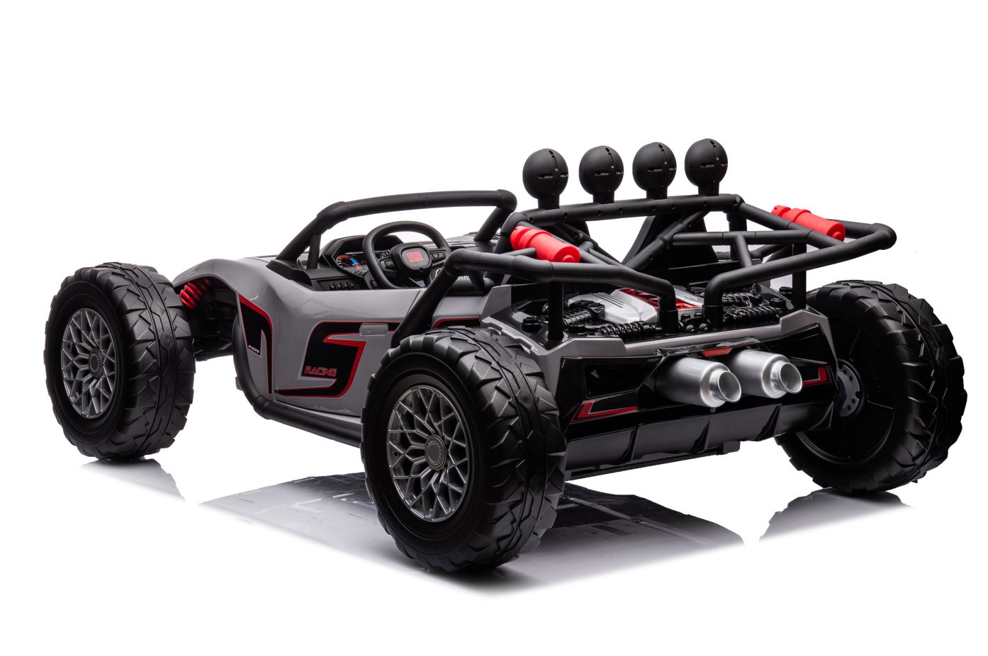 2024 24V MONSTER 2 Seater Deluxe Kids Ride On Car with Remote Control black