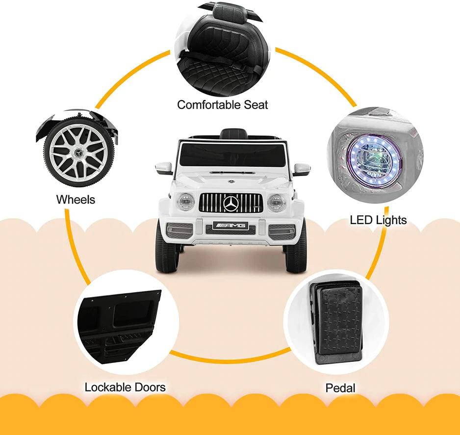 Mercedes Benz G63 AMG 12V G Wagon Kids Ride On Car with Remote Control