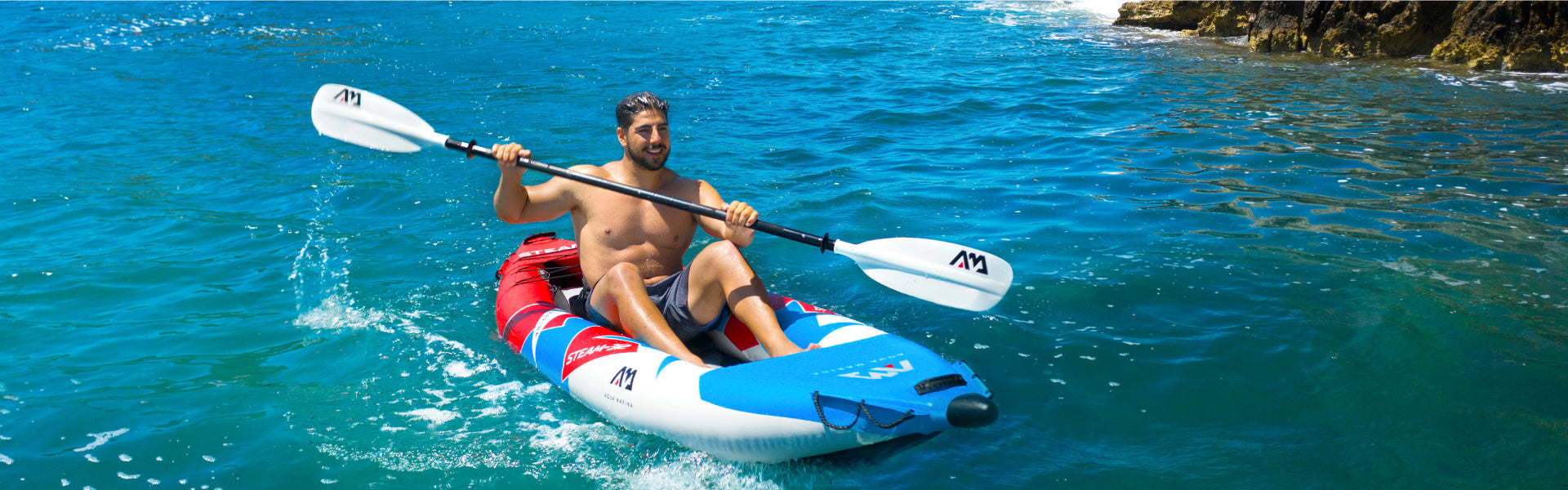 AQUA MARINA INFLATABLE KAYAK STEAM 1 PERSON ST-312