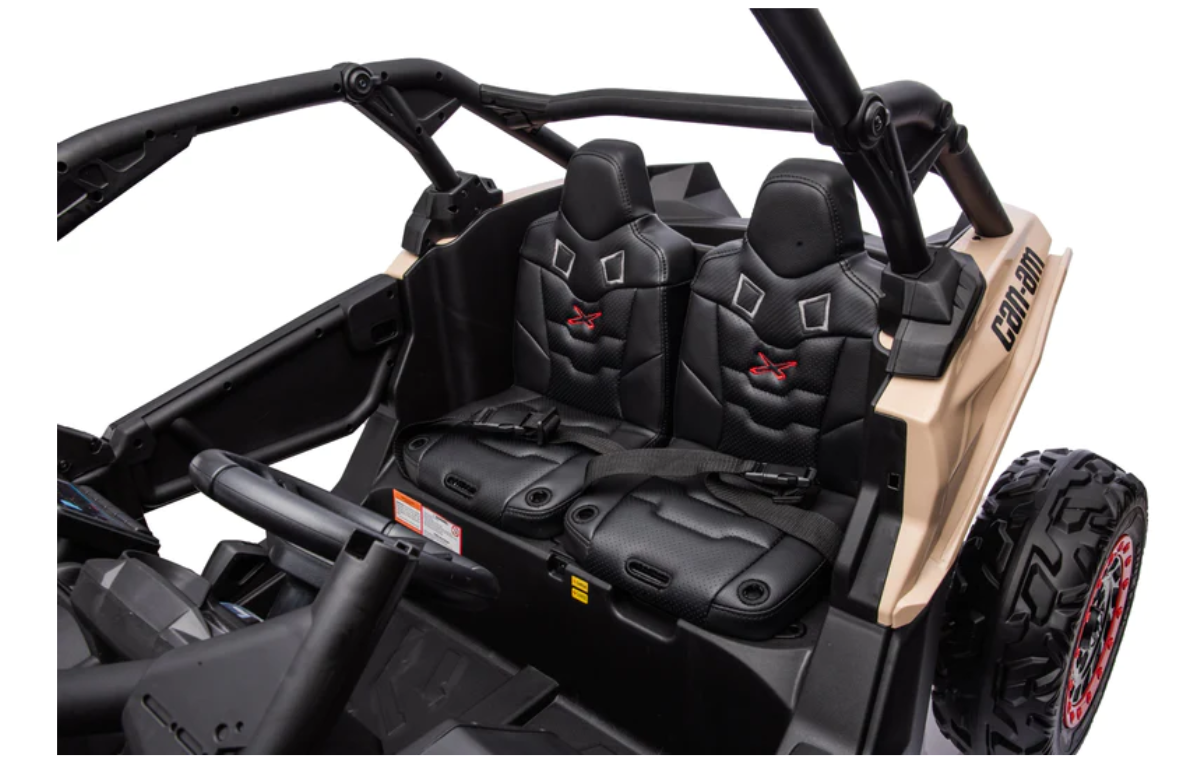 2025 2X24V CAN AM MAVERICK 4X4 2 Seater DELUXE Kids Ride On Car with Remote Control