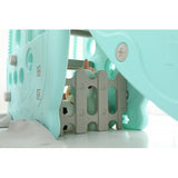 4 in 1 Slide and Swing Set with Basketball Net