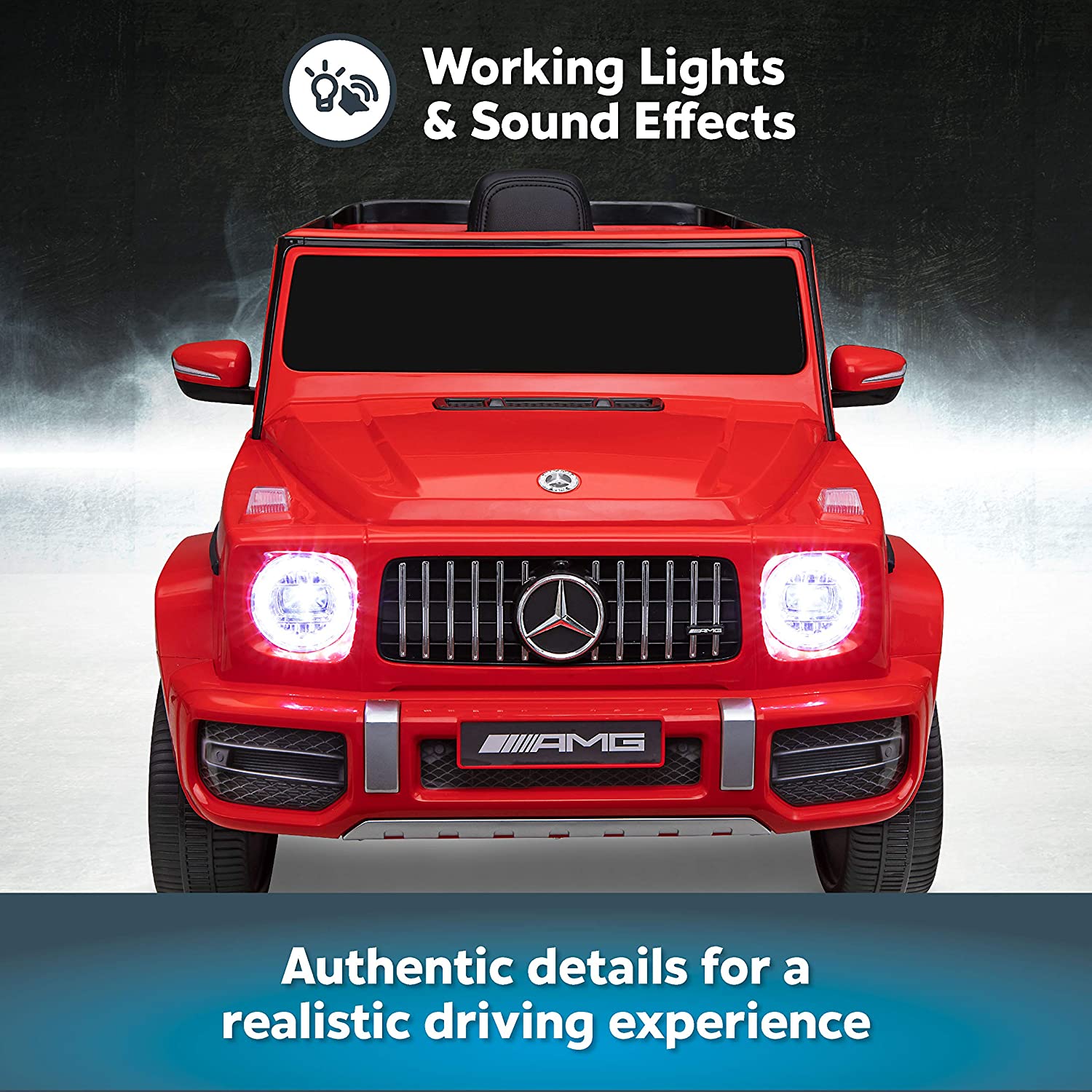 2025 Mercedes Benz G63 AMG 12V G Wagon Kids Ride On Car with Remote Control red 1