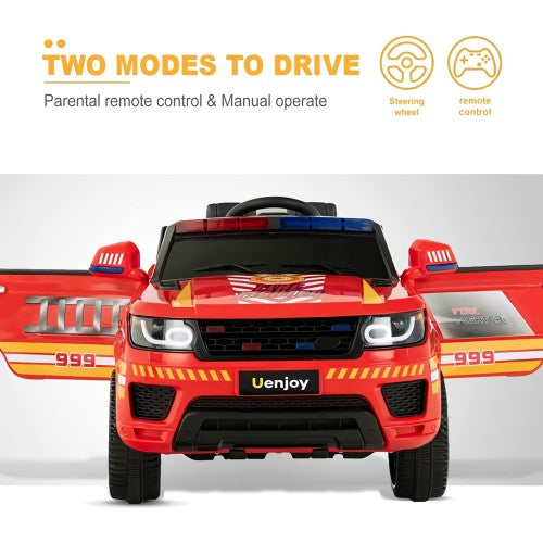 12V Fire Fighter Kids Ride On SUV Truck with Remote Control