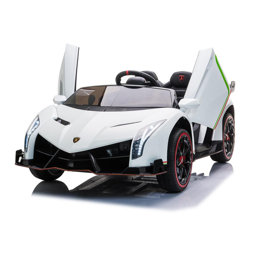 2026 UPGRADED Lamborghini Veneno 2x12V 4X4 2 Seater DELUXE Kids Ride On Car with Remote Control