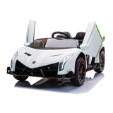 2026 UPGRADED Lamborghini Veneno 2x12V 4X4 2 Seater DELUXE Kids Ride On Car with Remote Control