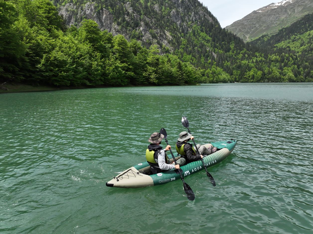 2023 Aqua Marina Caliber-398 Angling Inflatable Kayak (Both 1 or 2 Person) 13'1" GREEN