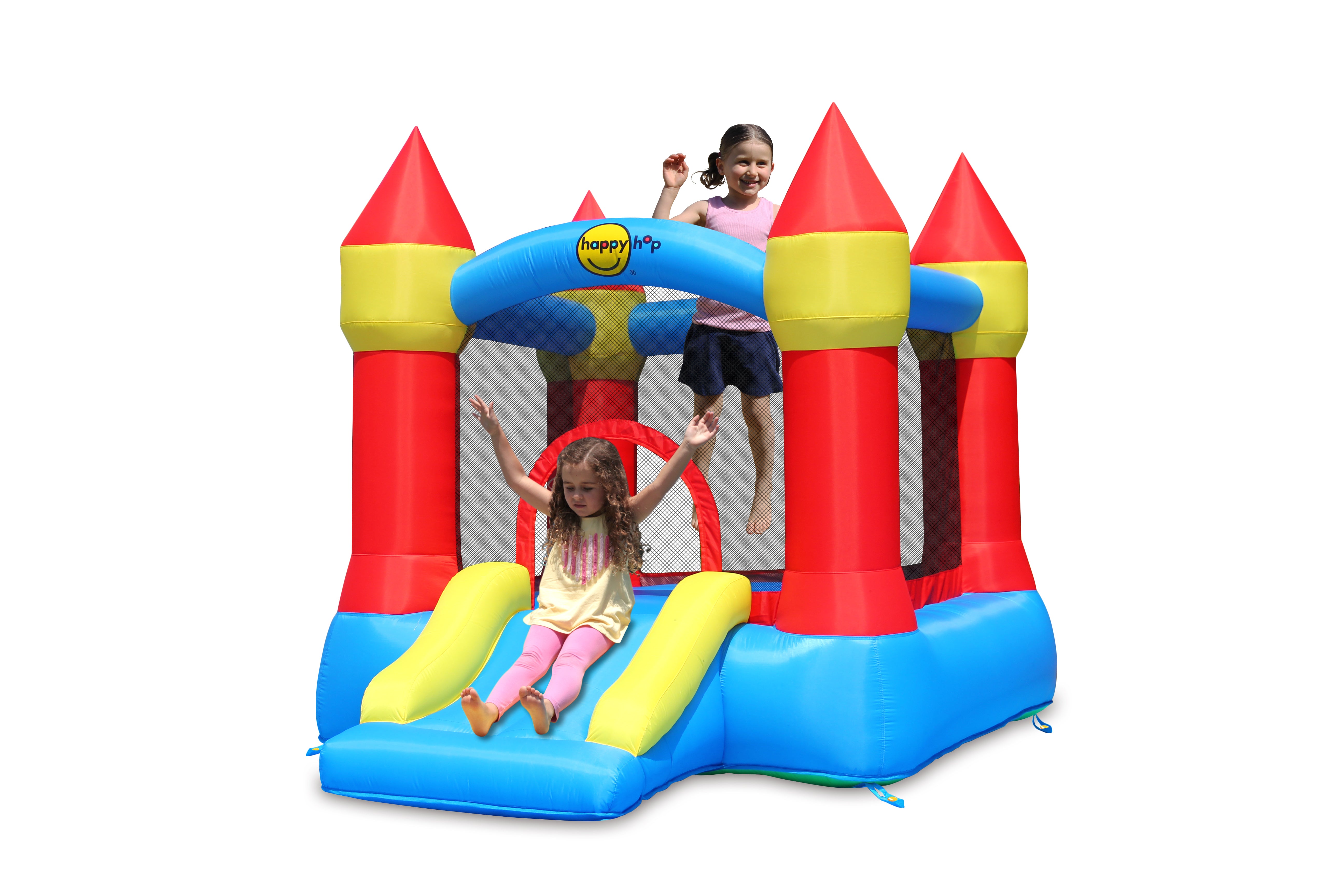 Happy Hop Bouncy Castle With Slide and Hoop