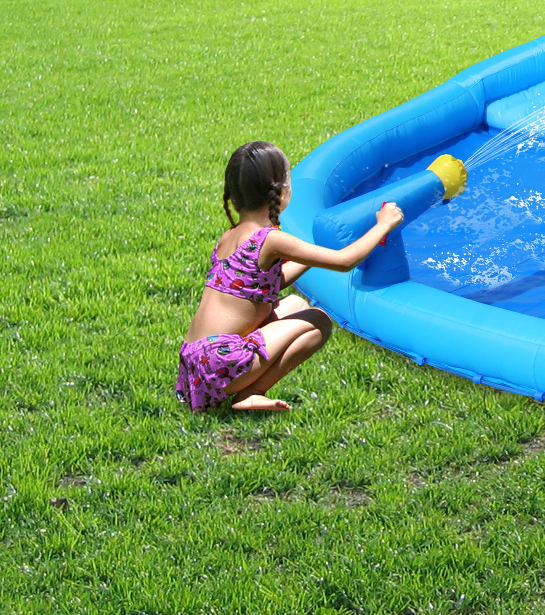Happy Hop Shark Pool Water Slide - Bouncy Castle