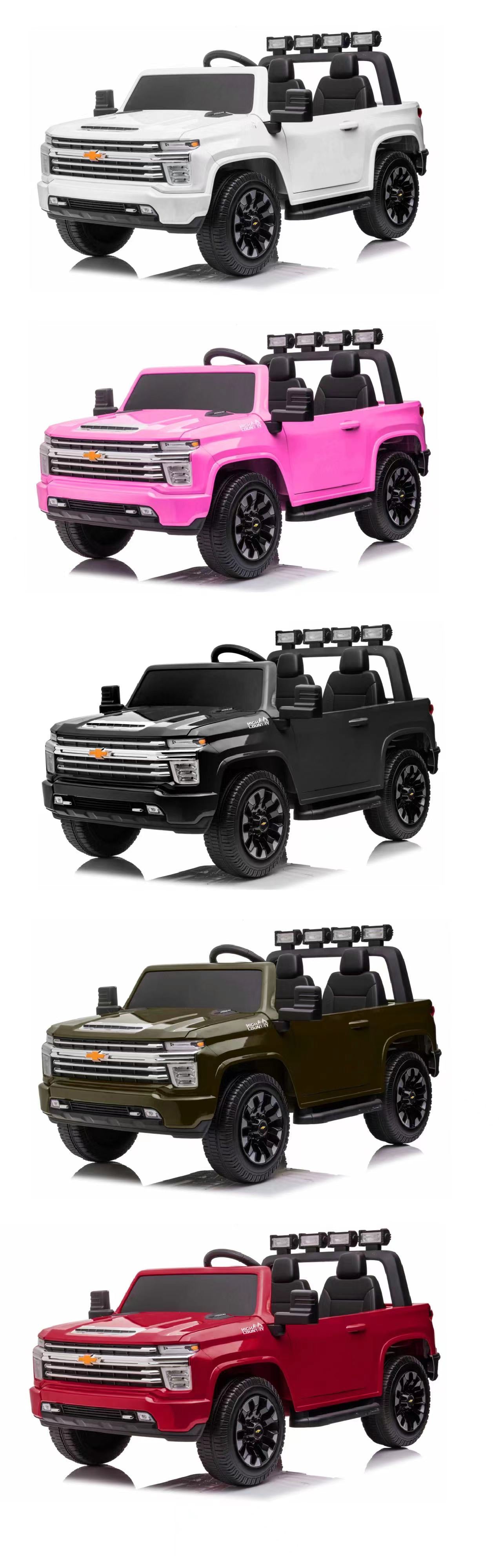 2026 Chevy Silverado 24V 4X4 2 Seater DELUXE Kids Ride On Car with Remote Control
