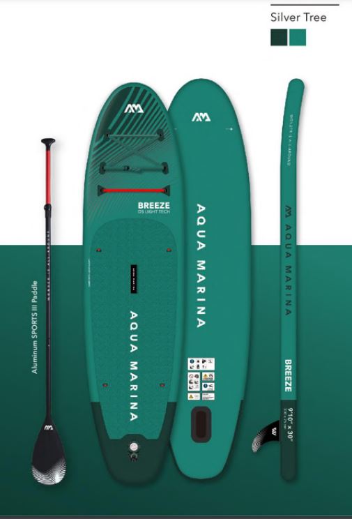 2023 Aqua Marina Breeze ISUP 9'10" GREEN