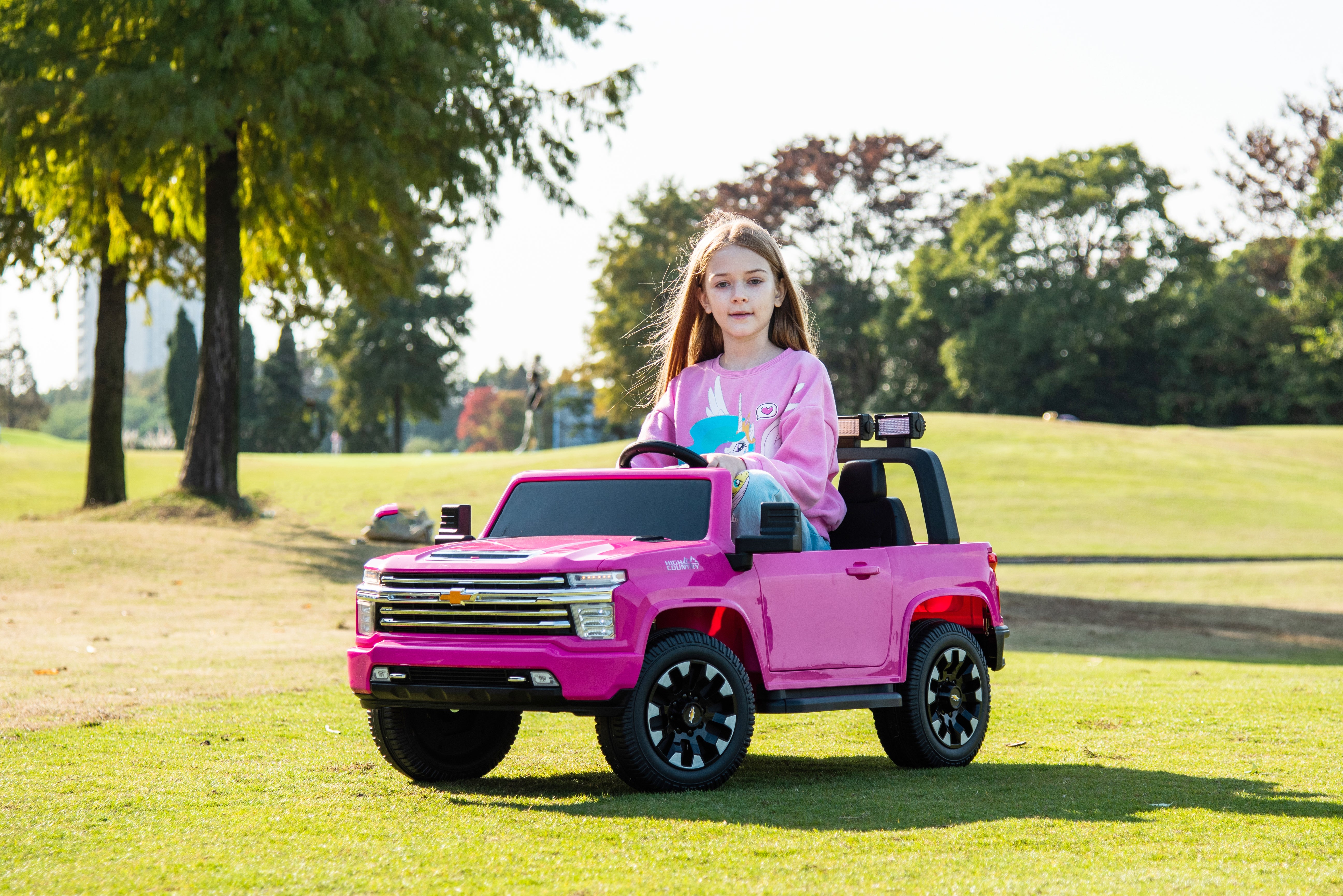 Chevy Silverado 24V 4X4 2 Seater DELUXE Kids Ride On Car with Remote Control