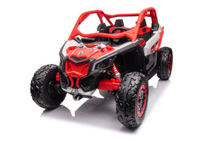 2024 2X24V CAN AM MAVERICK 4X4 2 Seater DELUXE Kids Ride On Car with Remote Control