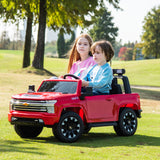 Chevy Silverado 24V 4X4 2 Seater DELUXE Kids Ride On Car with Remote Control red