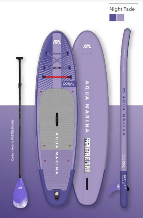 2023 Aqua Marina Coral ISUP 10'2" PURPLE