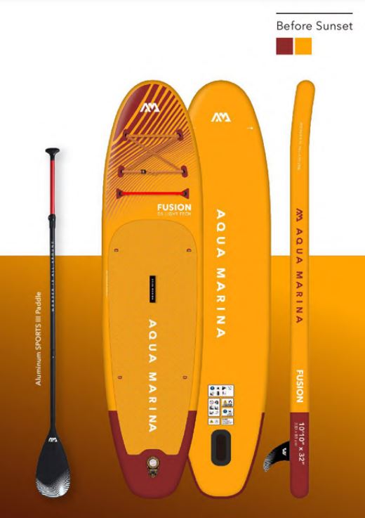 2023 Aqua Marina Fusion ISUP 10'10" ORANGE