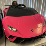 2026 12V Lamborghini Huracan DELUXE Kids Electric Ride On Car with Remote Control