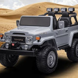 2025 24V Toyota FJ-40 2 Seater Kids Ride On Car with Remote Control silver