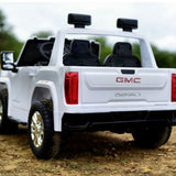 2025 UPGRADED GMC Sierra 24V 2 Seater Kids Ride On Car With Remote Control white