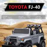 2026 24V Toyota FJ-40 2 Seater Kids Ride On Car with Remote Control DELUXE