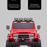 2026 24V Toyota FJ-40 2 Seater Kids Ride On Car with Remote Control DELUXE