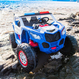 2025 24V Dune Buggy UTV 4X4 2 Seater DELUXE Kids Ride On Car blue