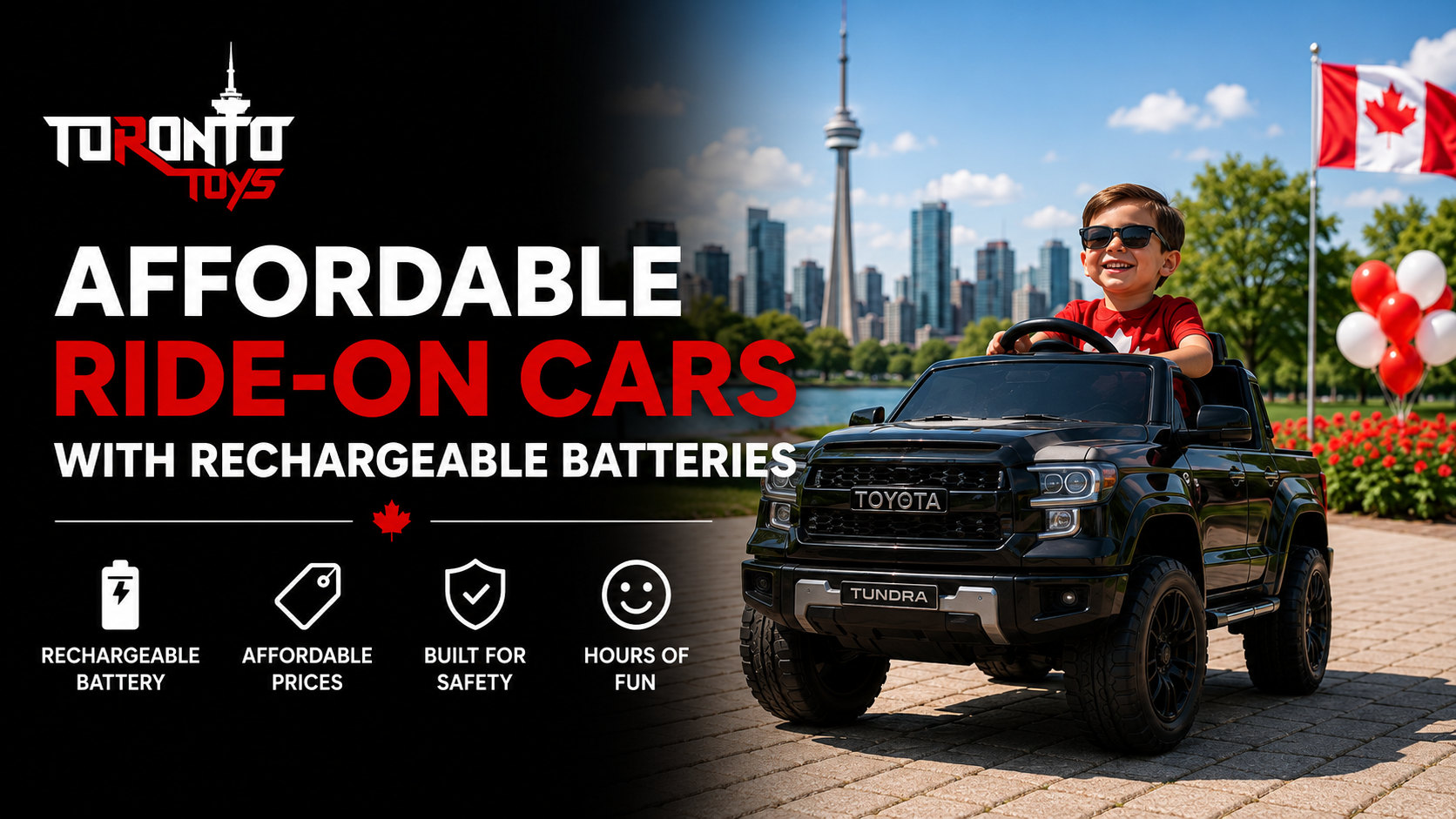 Affordable Ride-On Cars with Rechargeable Batteries in Canada