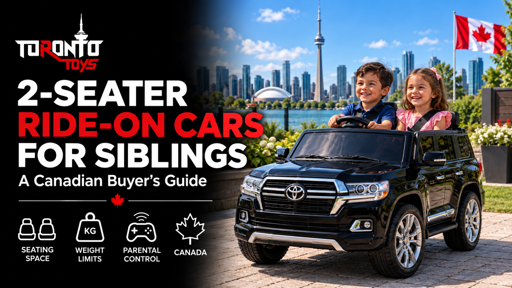 How to Choose a 2-Seater Ride-On Car for Siblings in Canada