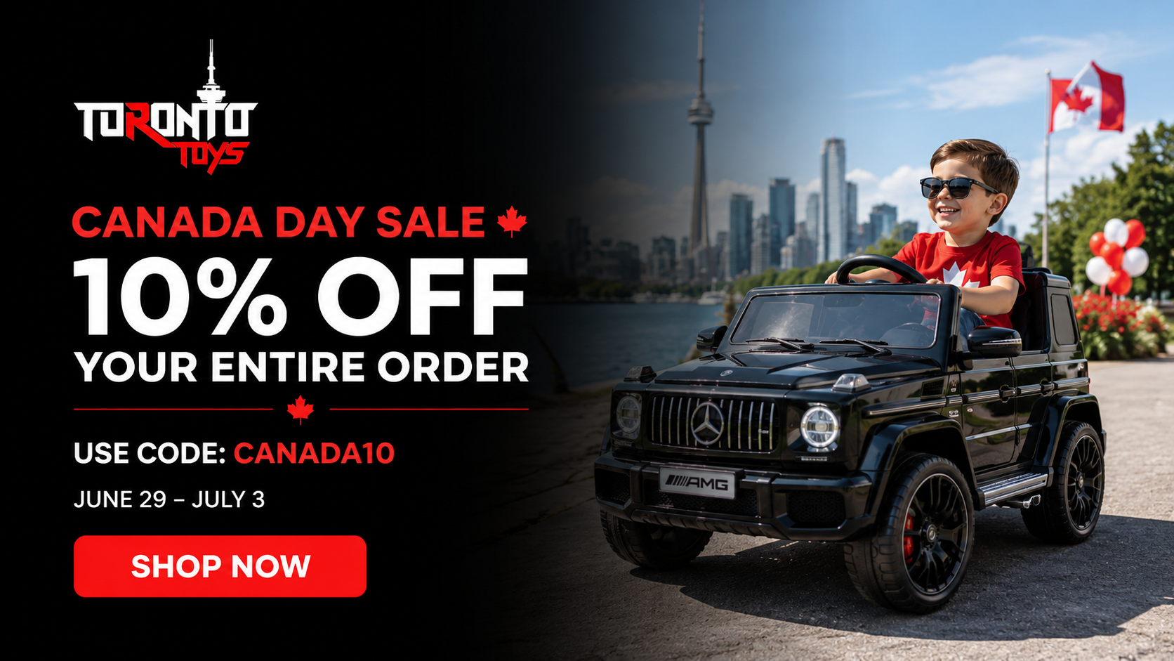 Celebrate Canada Day with 10% Off at Toronto Toys