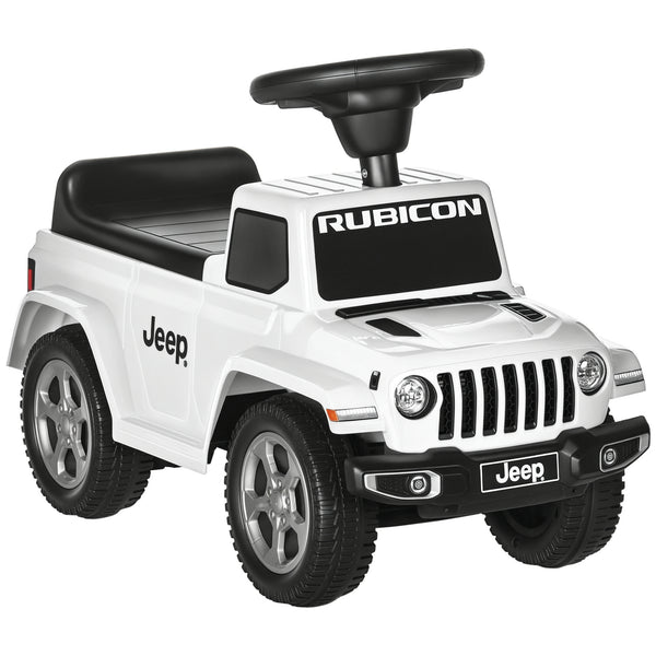 Aosom Kids Ride on Push Car, with Engine Sounds & Under-Seat Storage, Foot-to-Floor Ride on Sliding Car with Horn, Sit and Scoot Ride on Toy, Ages 1.5-3 Years