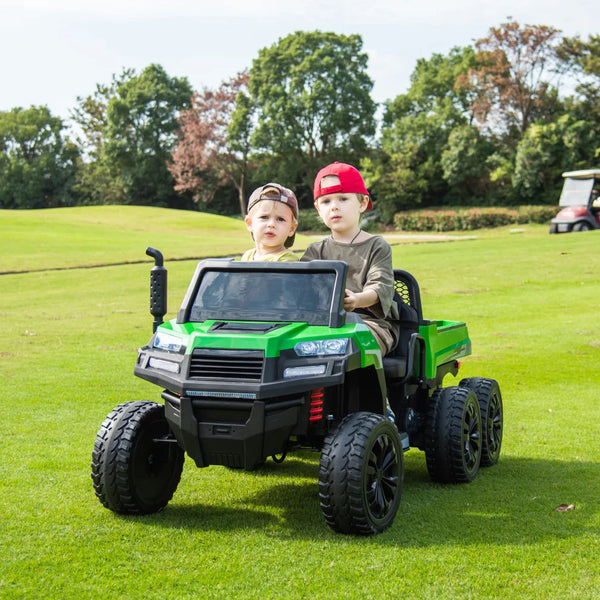 2025 6 WHEEL TRACTOR 24V 2 SEATER KIDS RIDE ON CAR WITH REMOTE CONTROL
