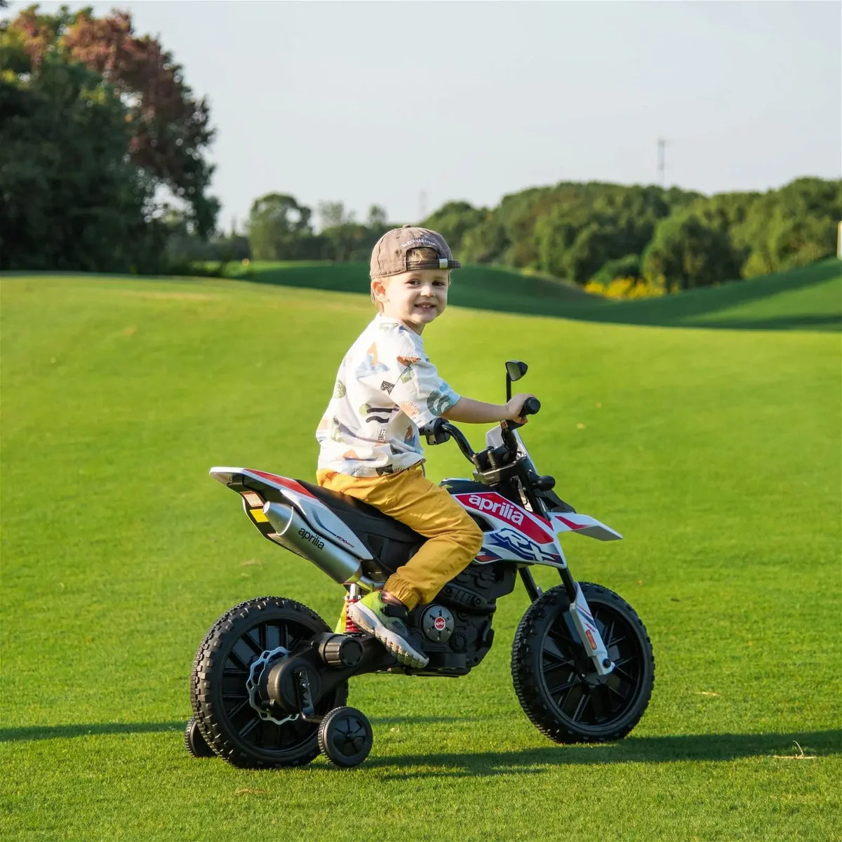 Aprilia 12V Kids Ride On Motorcycle for Age 3 to 8