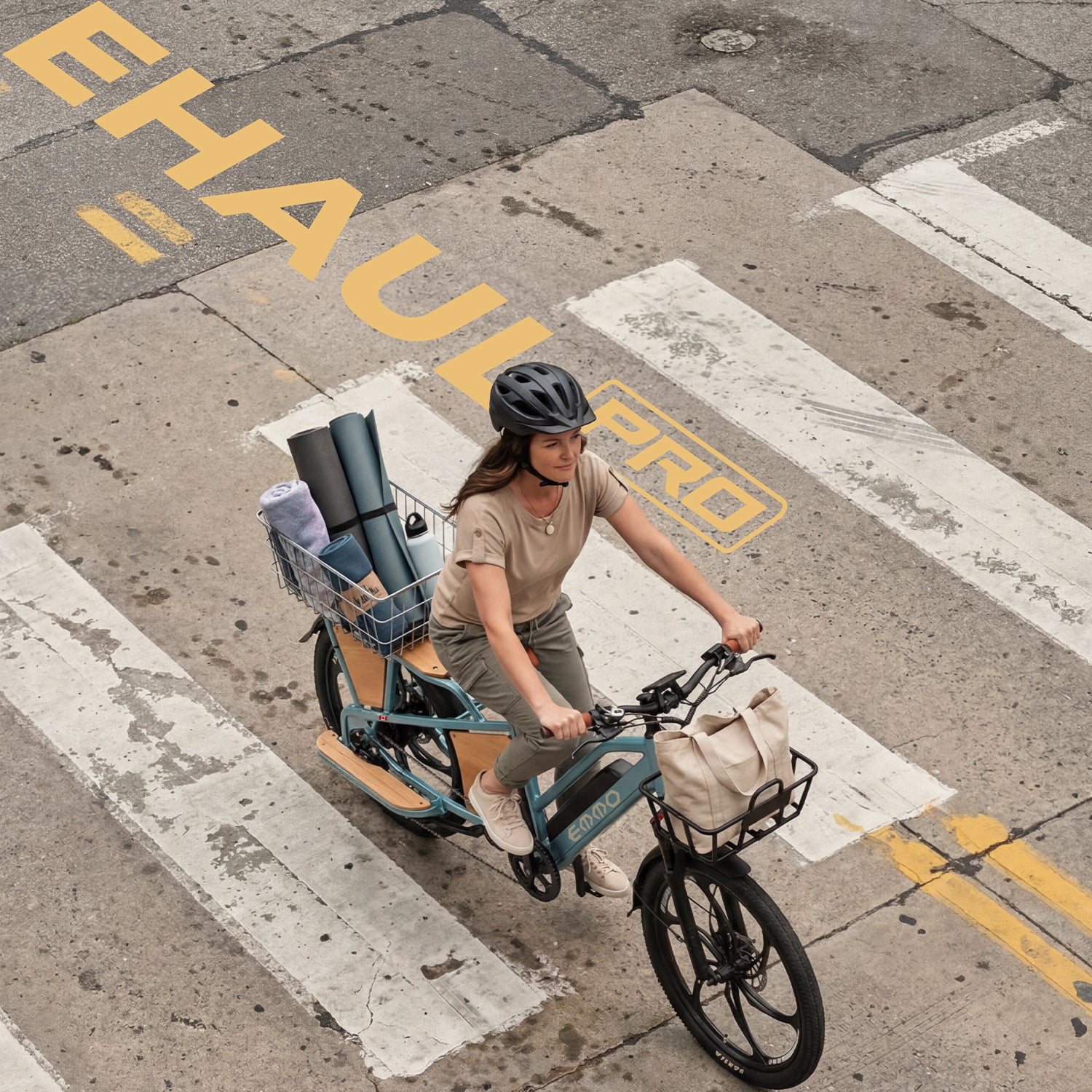 EMMO Ehaul Pro Cargo Electric Bike Adults - Step Thru - 750W - Rear Cargo Seat - UL Certified