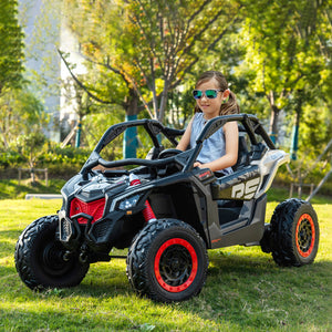 2024 24V CAN AM MAVERICK 4X4 2 Seater DELUXE Kids Ride On Car with Remote Control