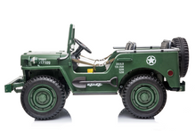 Load image into Gallery viewer, PREORDER 24V Army Truck 3 Seater DELUXE Kids Ride On Car with Remote Control