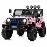 2026 Camo Jeep 12V Kids Ride On Car with Remote Control