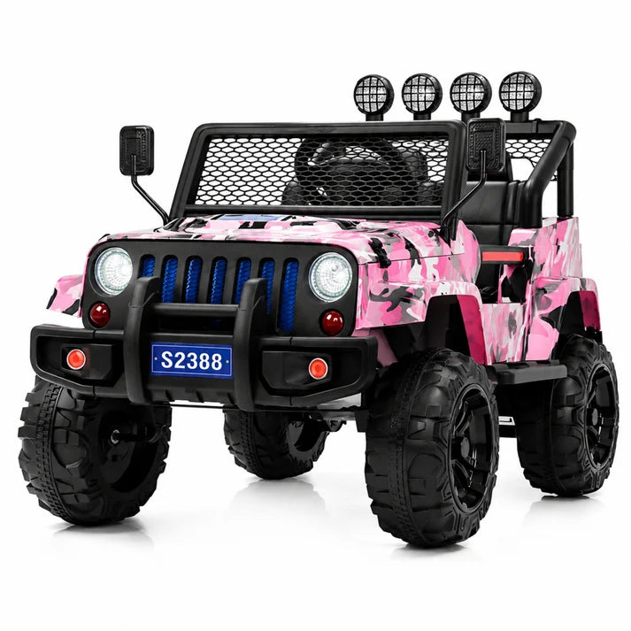 2026 Camo Jeep 12V Kids Ride On Car with Remote Control