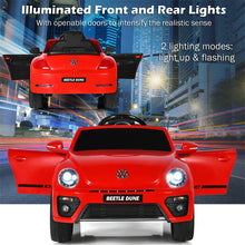 Load image into Gallery viewer, Volkswagen Beetle 12V Kids Ride On Car with Remote Control